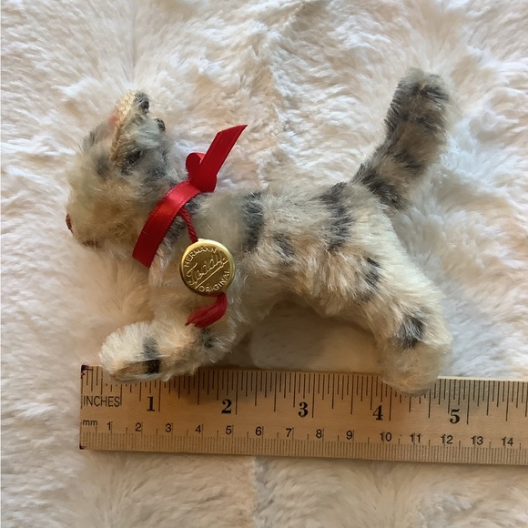 Vintage Hermann Stuffed Genuine Mohair Kitty / Kitten / Cat - Picture 10 of 16